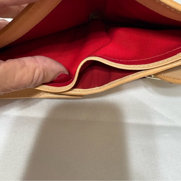 Dooney & Bourke Cream Wallet with Pink and Orange Dots - Picture 9 of 13